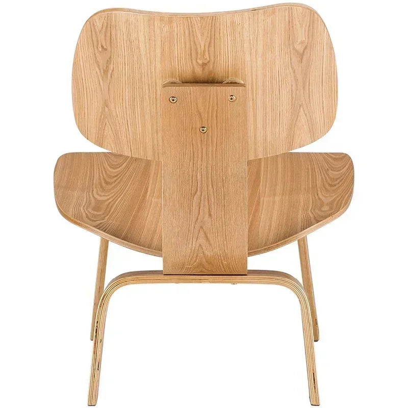 Molded Plywood Leisure Armchair Wood Legs Natural Living