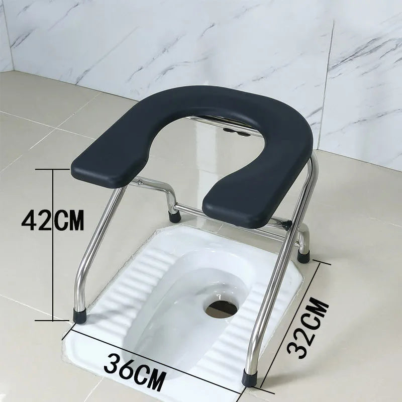 U Shape Pregnant Women Elderly Toilet Stool Bathroom