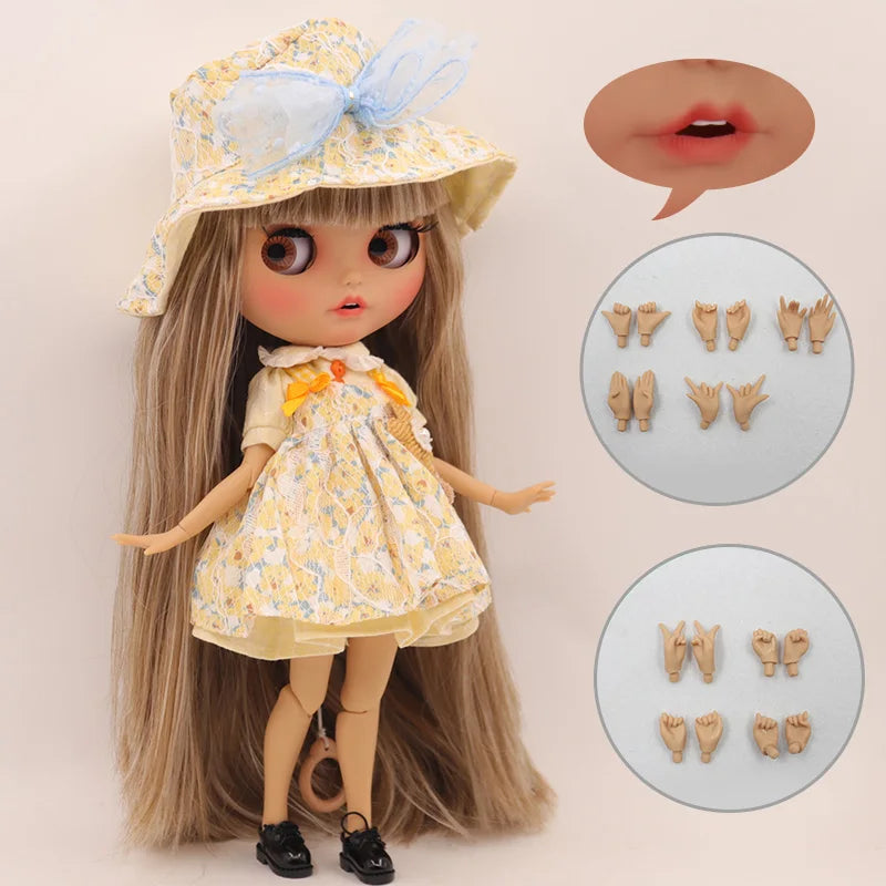 ICY DBS Blyth Doll Pouting Mouth Tan Skin