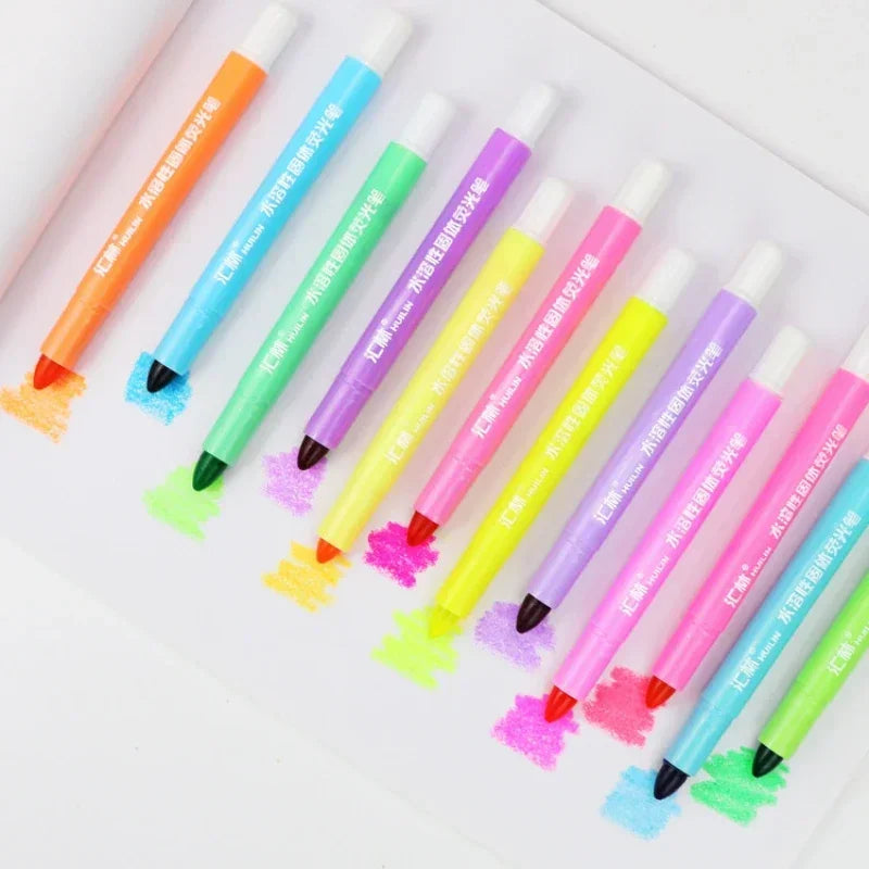 12Colors/set Pastel Gel Dry Highlighters Fragrance Bible Highlighters