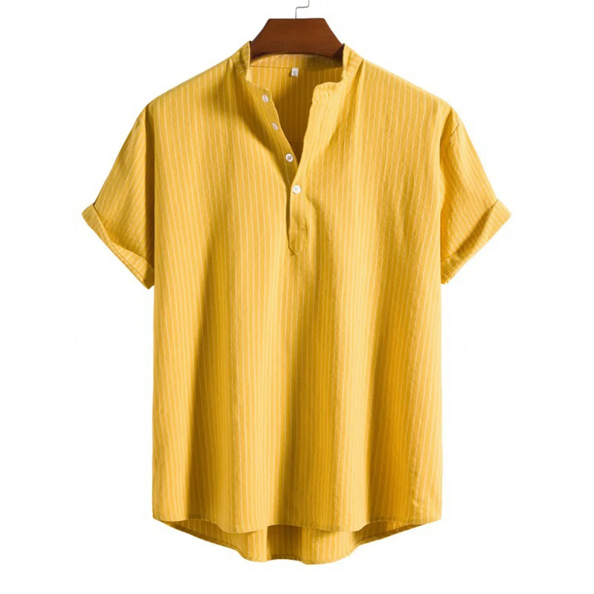 Men's Casual Blouse Cotton Linen Shirt Loose Tops