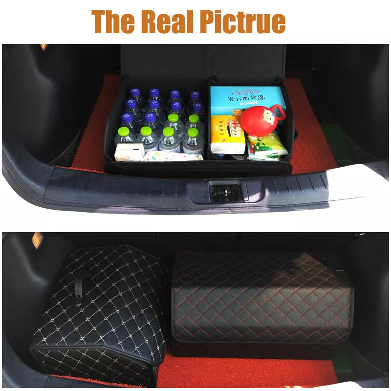 Car Trunk Organizer Box Large Capacity Auto Multiuse