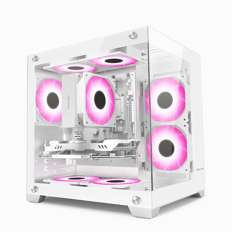 Power Train Seaview Glaze MATX Case Panoramic Side