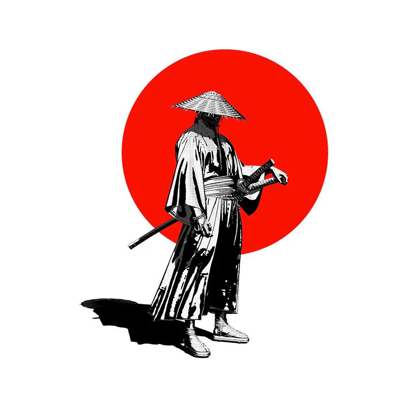 13cm For Samurai Warrior Car Accessories Sticker ScratchProof