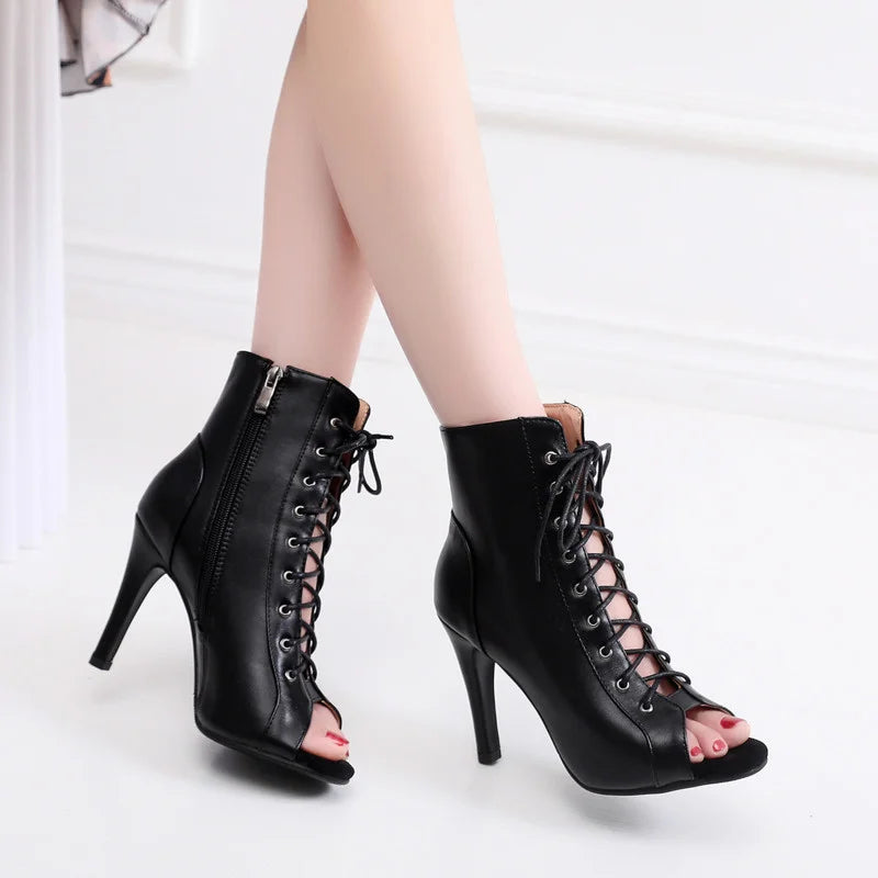 New High Top Latin Dance Shoes Women Street