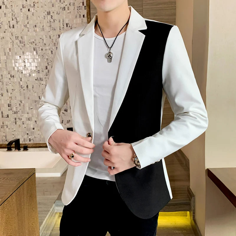 Men Blazer Slim Fit 2024 Autumn New Hot