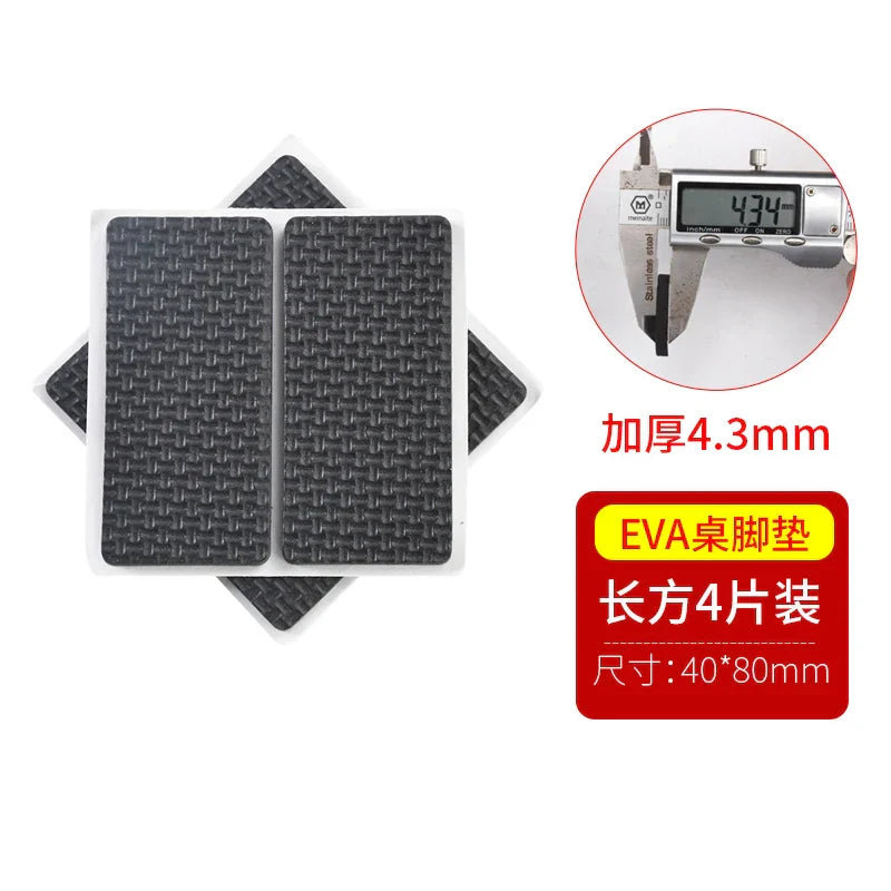 Round Square Furniture Stool Silent Wear-resistant Non-slip Rubber