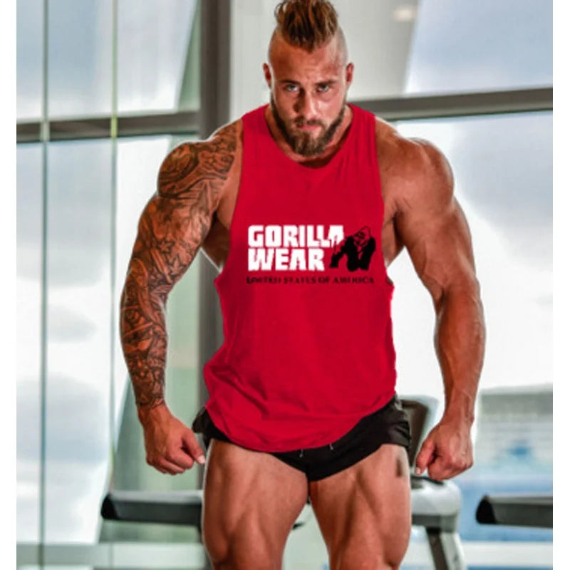 Mens Professional Bodybuilding Singlet Sports Muscle Tank Tops