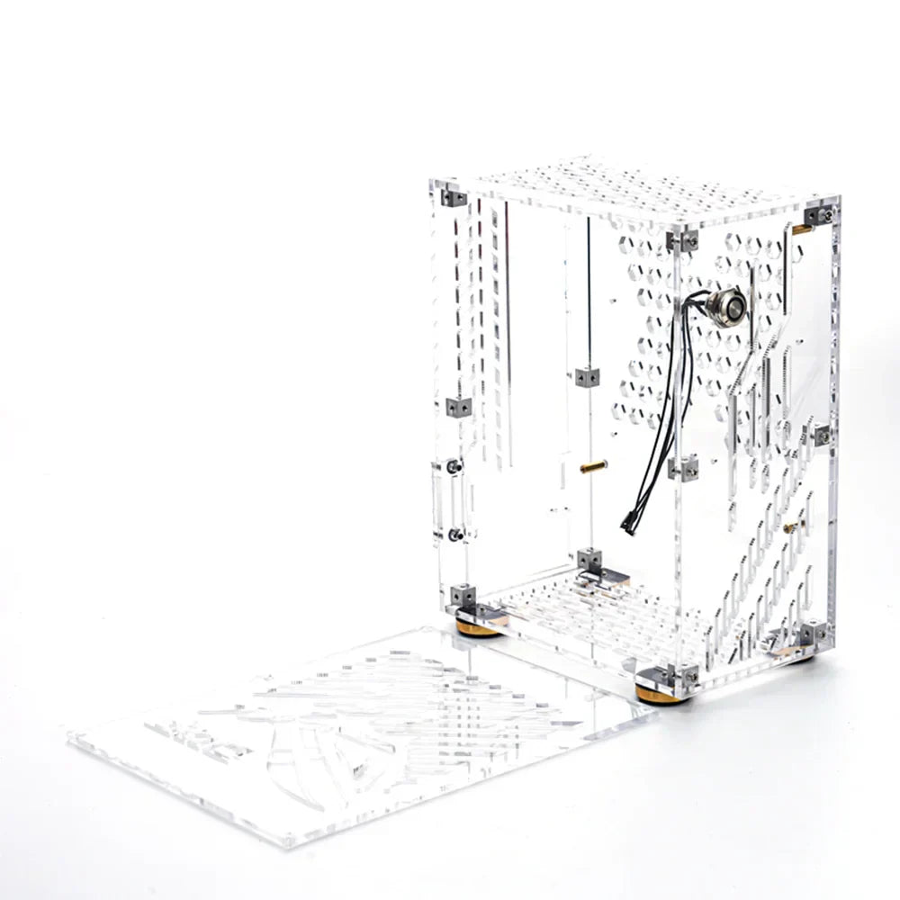 Portable Small Computer Case Plexiglass Shell Compact PC