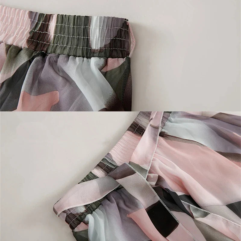 2023 Summer Print Floral Skirts For Women Casual