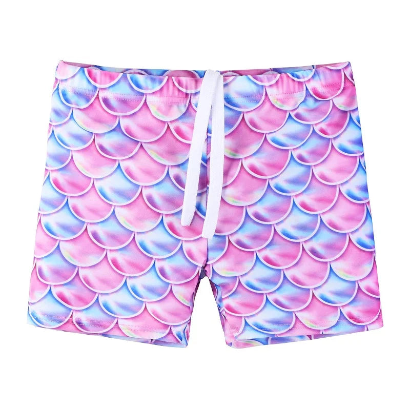 BAOHULU Kids Swimsuit Teens Swim Shorts Solid Color