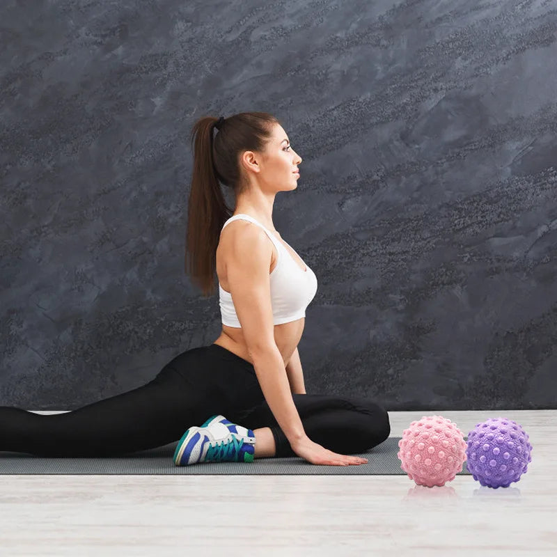 Silica Gel Yoga Single Ball Floating Point Design Acupoint Relaxation Massage Fascia Muscle Fitness Meridian Hand Relieve Pain