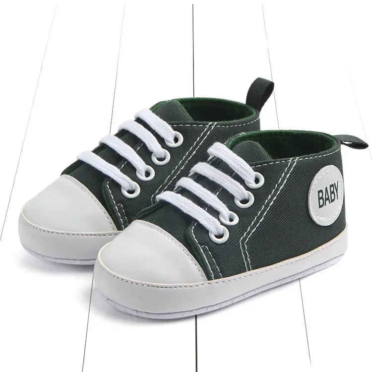 Baby Canvas Classic Sports Sneakers Newborn Baby Boys