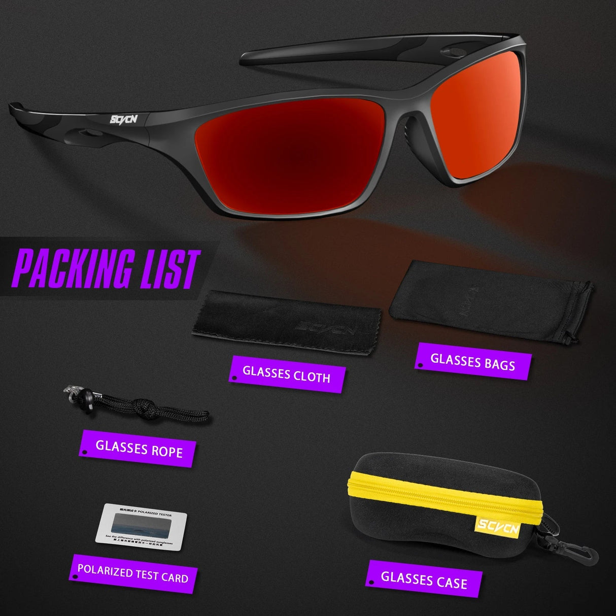 Cycling Sunglasses for Men and Women, Sports Eyewear,