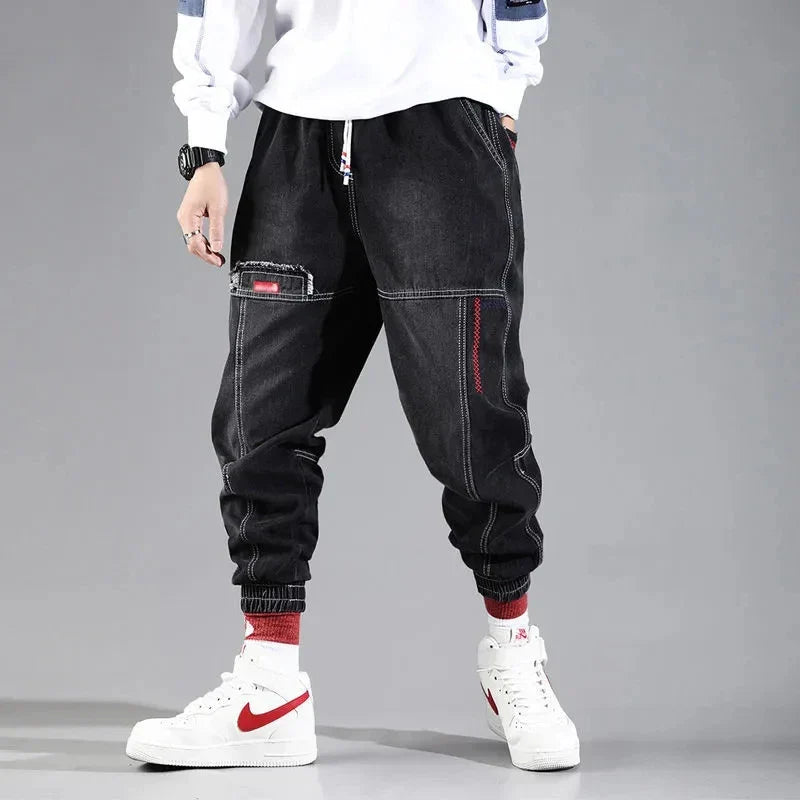 2023 Spring Autumn New Streetwear Baggy Jeans Men