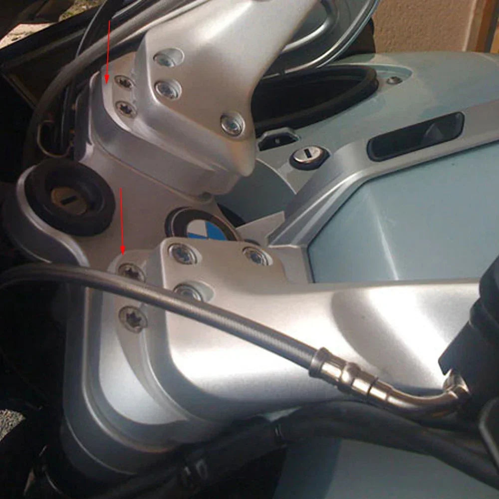 Silver Handlebar Riser For BMW R1200RT R1150RT R1100RT