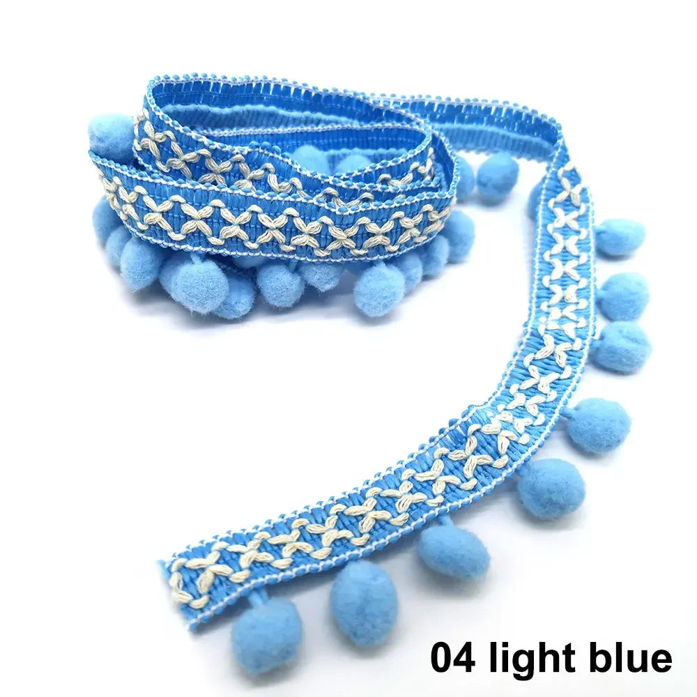 10yards Pom Pom Trim Lace Fabric Sewing Accessories