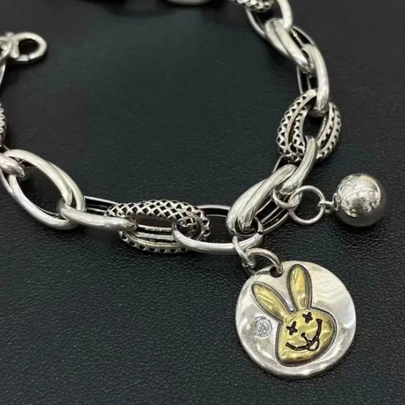 100% Solid 925 Sterling Silver Hiphop Thick Round