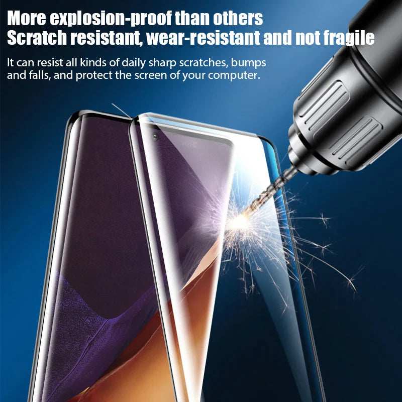 4Pcs 9D Full Cover Tempered Glass for Samsung