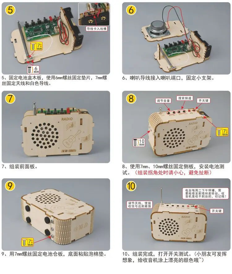 DIY Radio Model Science and Technology Invention Hand-made