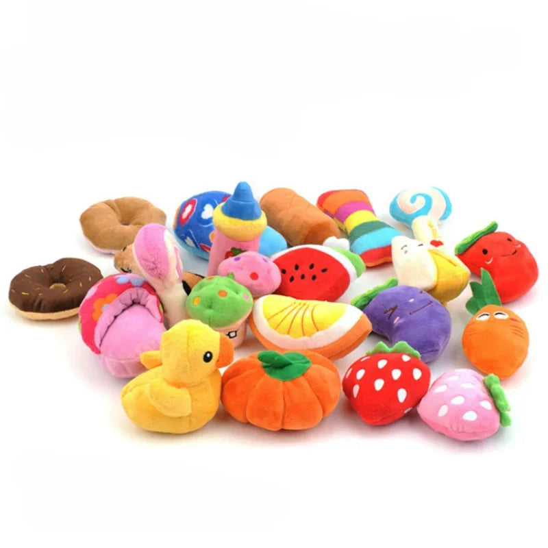 Puppy Dog Plush Squeaky Toys for Small Medium