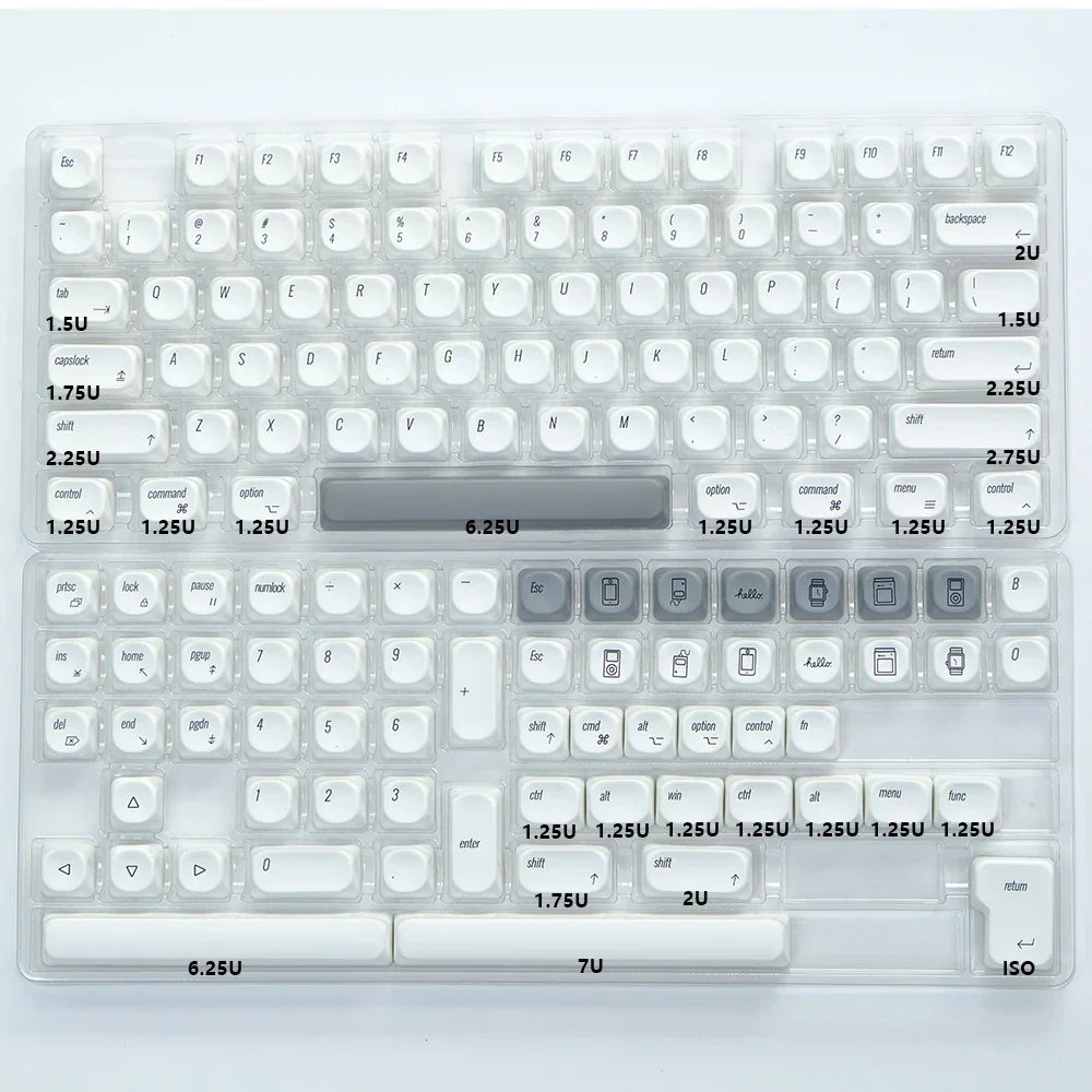 KBDiy KOA Keycaps GMK Soymilk 140 Keys PBT