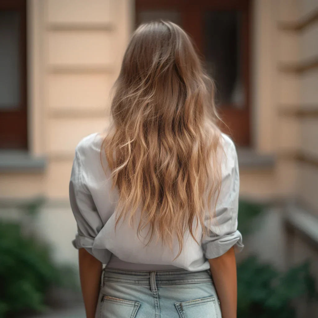 HAIRCUBE Synthetic No Clip Hair Extension Natural Hair