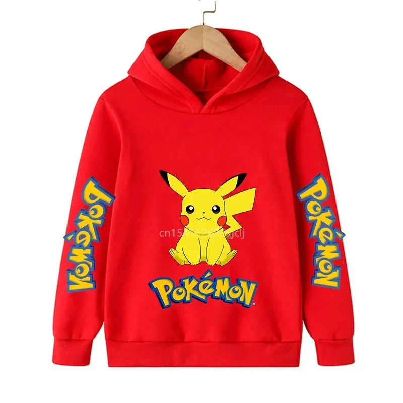 Pokemon Children Costume Spring Boy Hoodie Kids Clothes