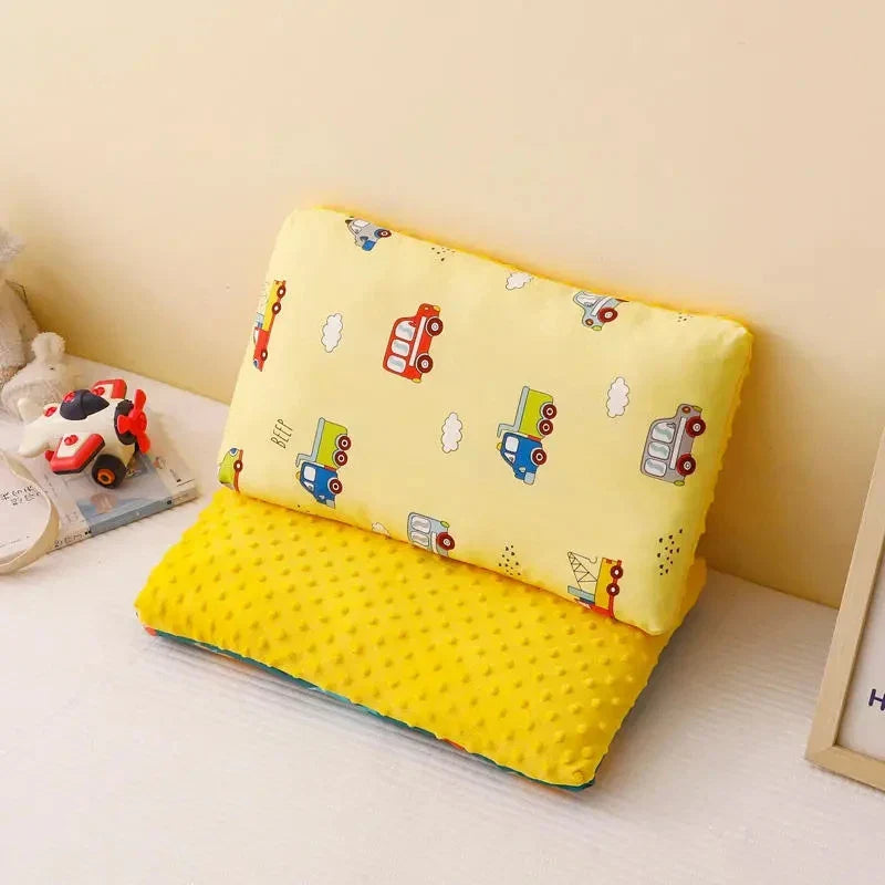 Pc Short Plush Baby Pillow Case Zipper Double-sided
