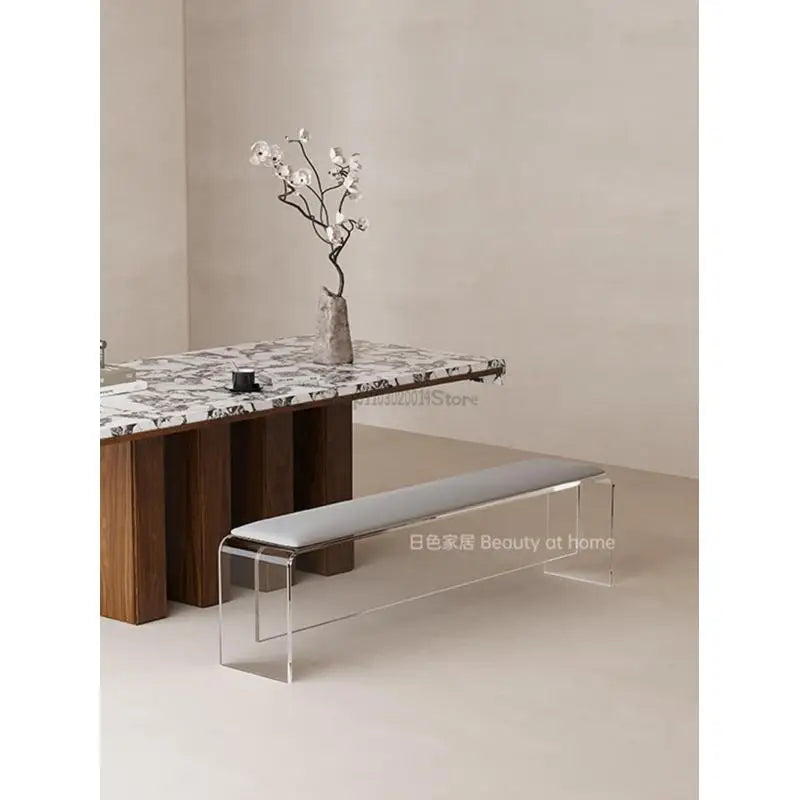 Acrylic Bench Dining Table Stool Dining Chair Dining