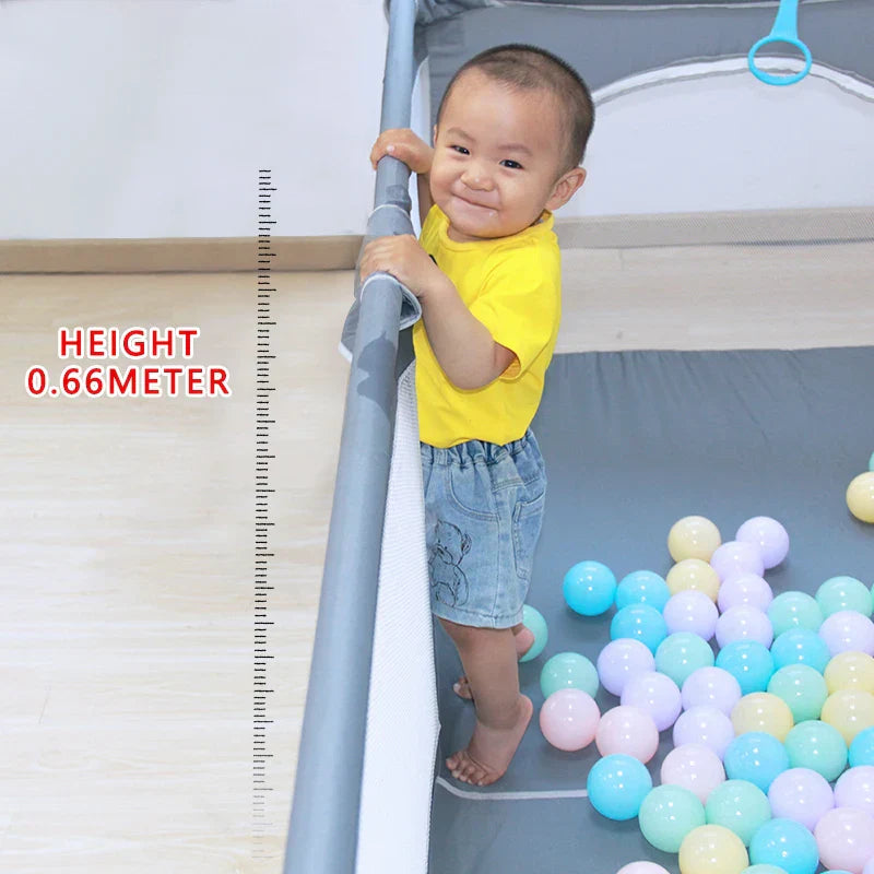 150*180CM Baby Playpen Children Safety Barrier Fence Toddler