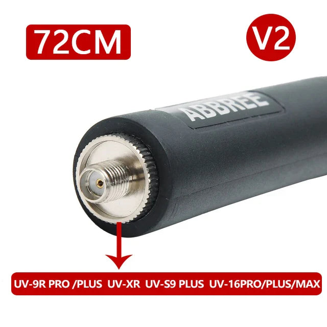 ABBREE Walkie Talkie Foldable CS Tactical Antenna For