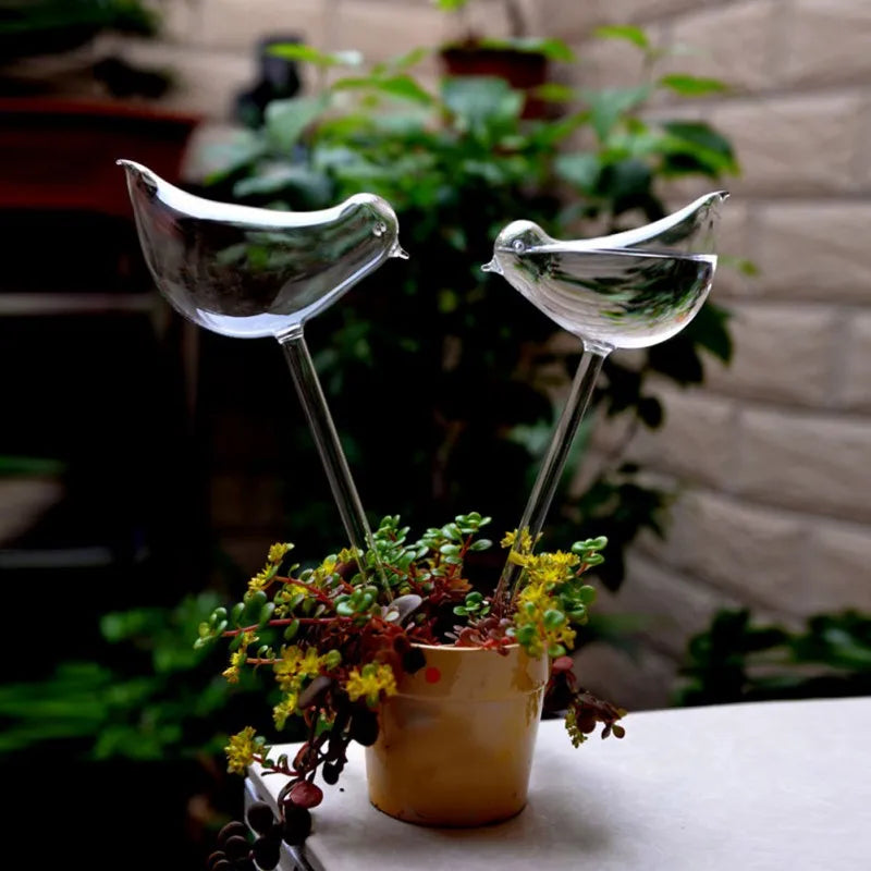 8 Styles Houseplant Automatic Self Watering Glass Bird