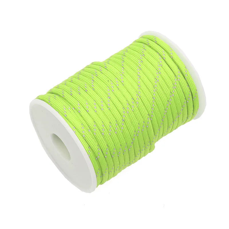 Reflective Paracord 550 Cord 7 Strands 4mm Tent