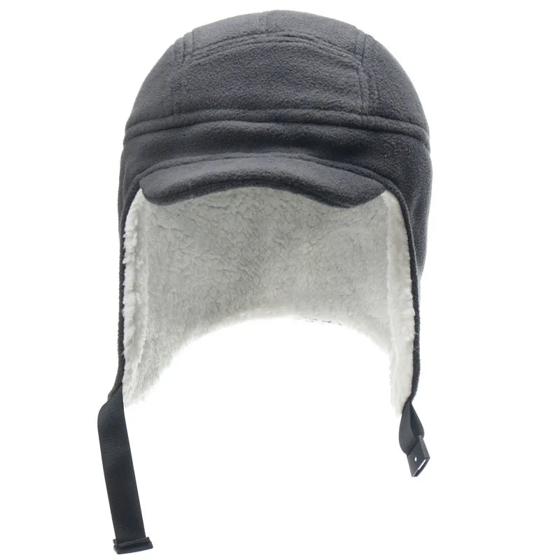 Men's Winter Berber Fleece Hat Warm Thick Add