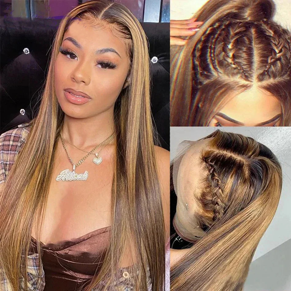 Tewjig Highlight Ombre Hair 30x40 inch 13x6 Lace