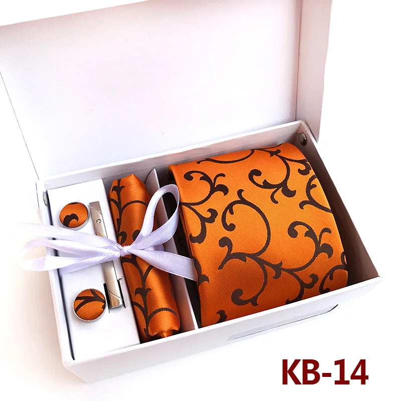 Luxury Tie Set Gift Box For Men Paisley