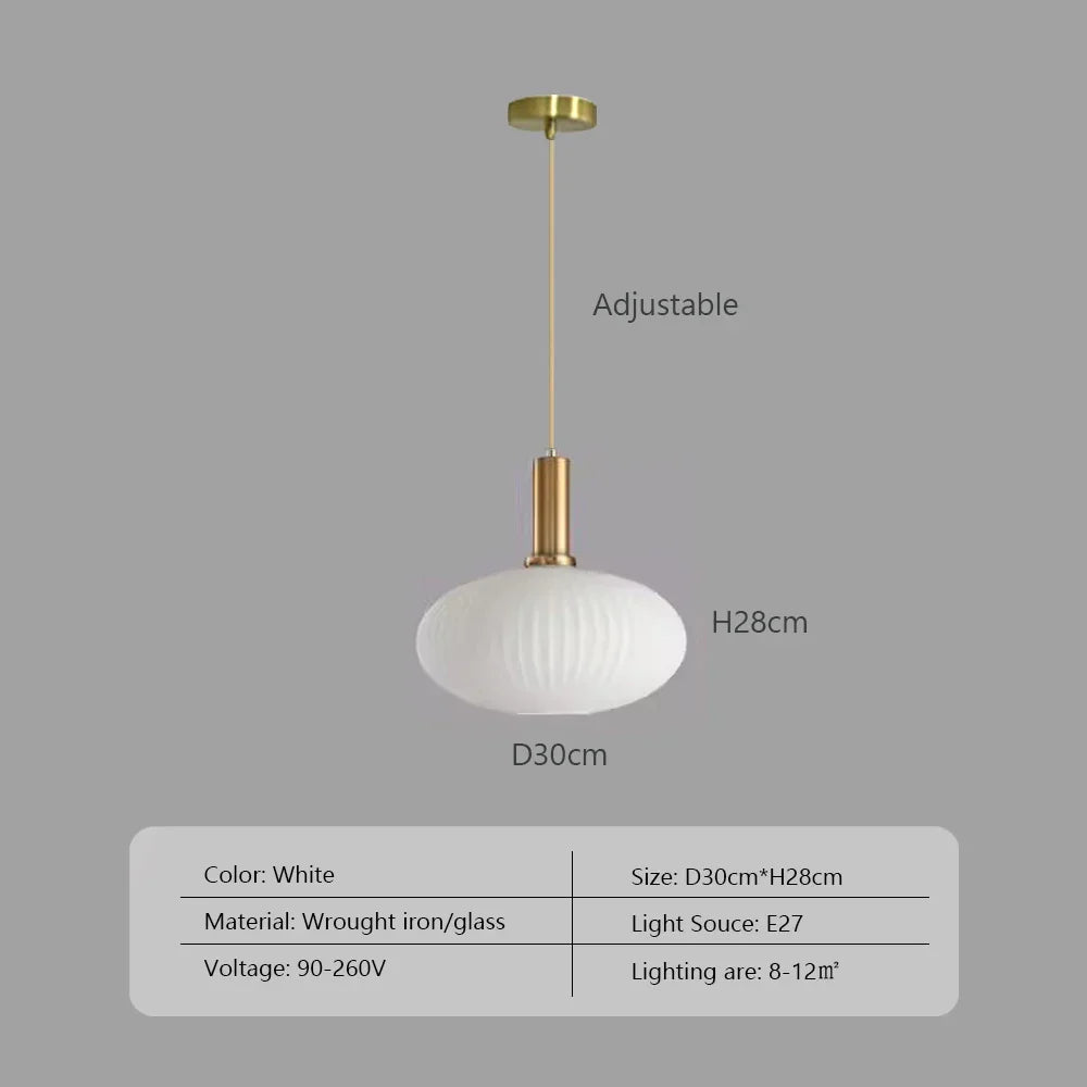 Retro restaurant colorfull glass pendant lights Creative living