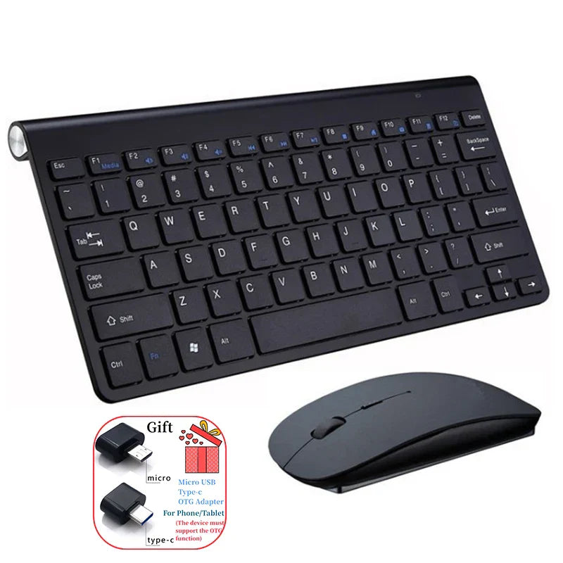 Spanish Hebrew Korean Thai Wireless Keyboard Mouse Combo