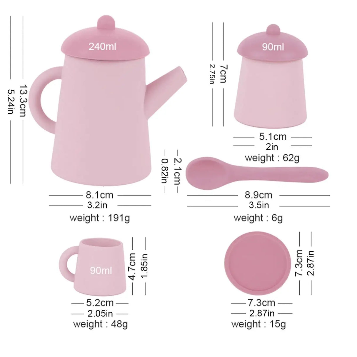 TYRY.HU 7pcs Mini Cups Set Pretend Play Toys