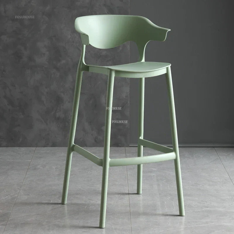 Nordic Plastic Living Room Leisure Bar Chairs Modern