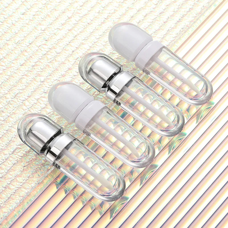 5ml pink flat lip gloss tube dispensing bottle