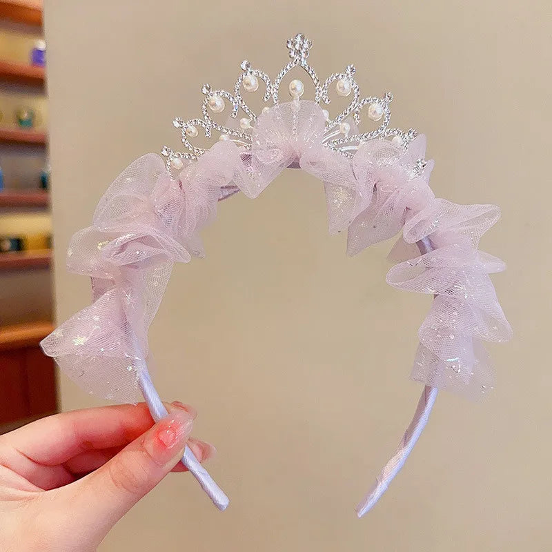 Kids Rhinestone Tiara Princess Headband for Girls Birthday