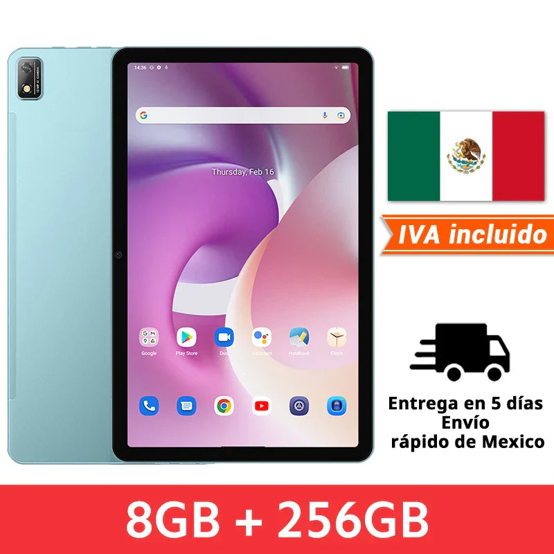 【World Premiere】Blackview Tab 16 Tablet Android 8GB+256GB 11''2k FHD+ Display 7680 mAh Battery Widevine L1 Unisoc T616 Tablet PC