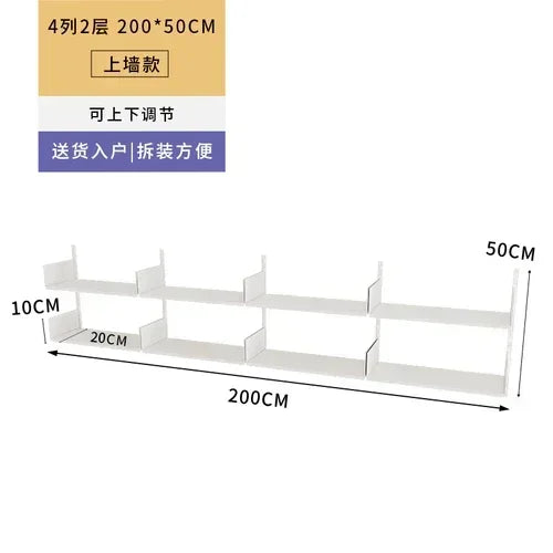 Metal Display Bookcase Magazine Rack Wall Modern Bookcase