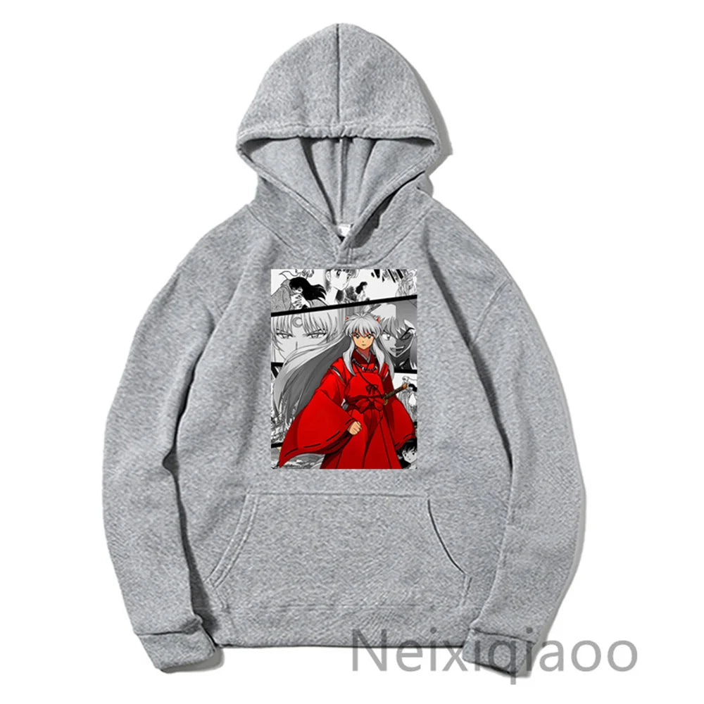 Plus Size 2023 Hot Anime Inuyasha Hoodie Women
