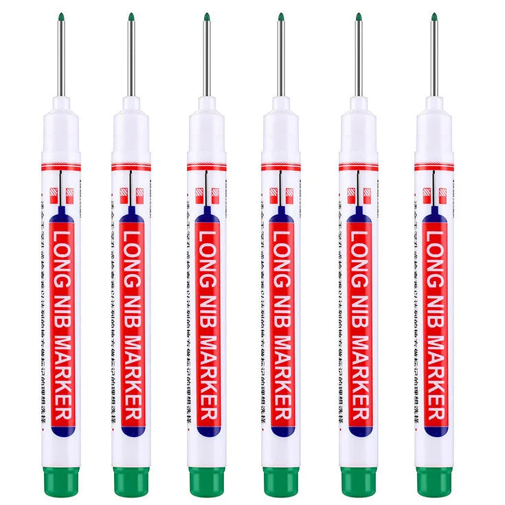 6Pcs/Set 20mm Deep Hole Long Nib Head Markers