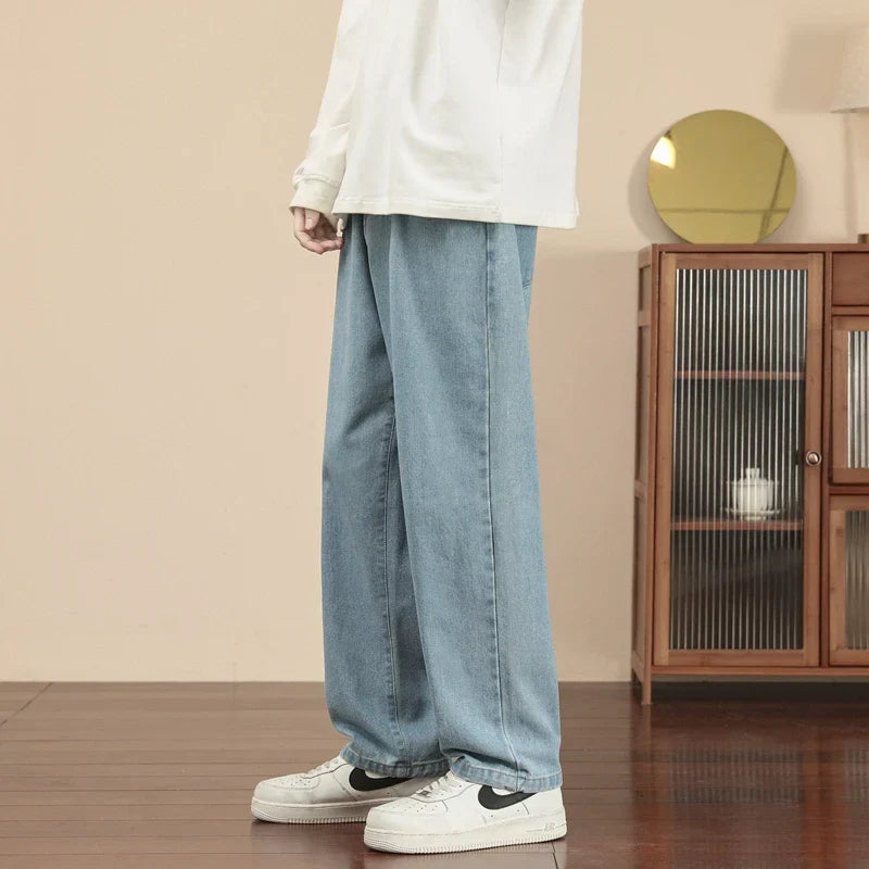 2023 New Korean Fashion Men's Casual Ankle-Length Jeans