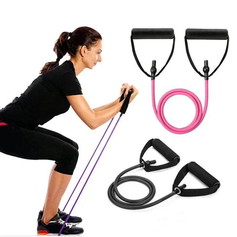 5 Levels Resistance Bands with Handles Yoga Pull