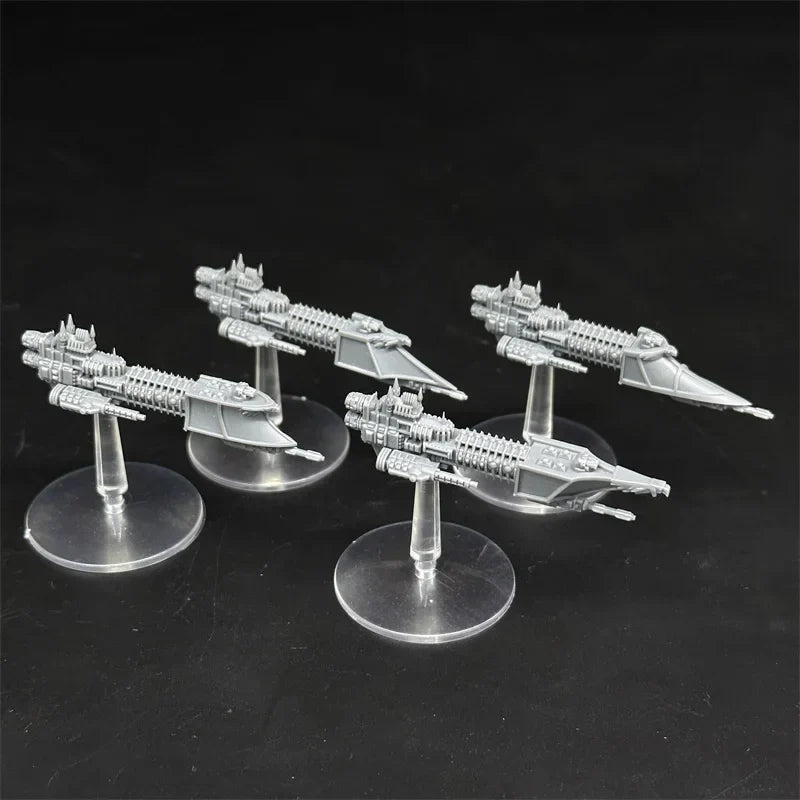 4Pcs Human Navy Firebird Frigate Resin Model Unpainted